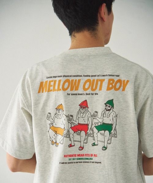 Duckster(ダックスター)の「Duckster/ダックスター T/C 度詰め天竺 レギュラーフィット S/STEE -M.O.B-(Tシャツ/カットソー・メンズ・ライトピンク/ブラック/ミント/オートミール・MEDIUM/X-LARGE/LARGE)」の3枚目の写真