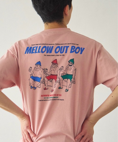 Duckster(ダックスター)の「Duckster/ダックスター T/C 度詰め天竺 レギュラーフィット S/STEE -M.O.B-(Tシャツ/カットソー・メンズ・ライトピンク/ブラック/ミント/オートミール・MEDIUM/X-LARGE/LARGE)」の1枚目の写真