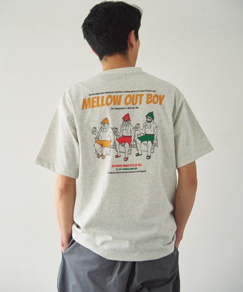Duckster(ダックスター)の「Duckster/ダックスター T/C 度詰め天竺 レギュラーフィット S/STEE -M.O.B-(Tシャツ/カットソー・メンズ・ライトピンク/ブラック/ミント/オートミール・MEDIUM/X-LARGE/LARGE)」の12枚目の写真