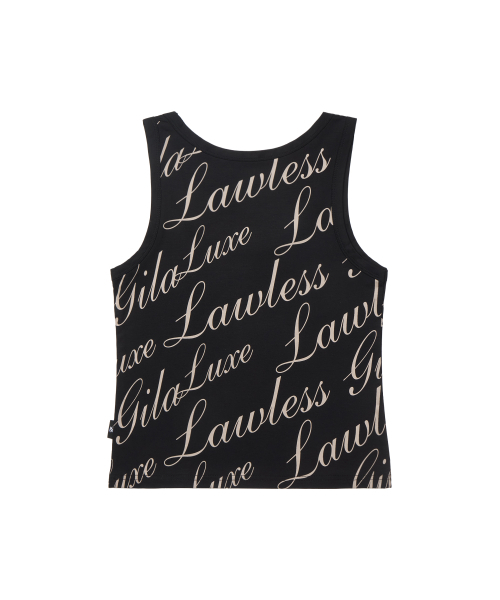GILAARCHIVE(ギラアーカイブ)の「FULL OVER LOGO SLEEVELESS_BLACK(Tシャツ/カットソー・レディース・その他・FREE)」の6枚目の写真