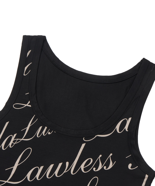 GILAARCHIVE(ギラアーカイブ)の「FULL OVER LOGO SLEEVELESS_BLACK(Tシャツ/カットソー・レディース・その他・FREE)」の7枚目の写真