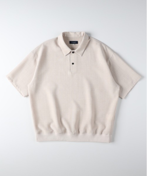 BACK NUMBER(バックナンバー)の「【BACK NUMBER】リネンライクポロシャツ (ドライタッチ / ドロップショルダー / 裾リブ / 休日カジュアル / Re-Vintage)(ポロシャツ・メンズ・ブラウン/ベージュ/ネイビー・S/M/L/XL)」の18枚目の写真