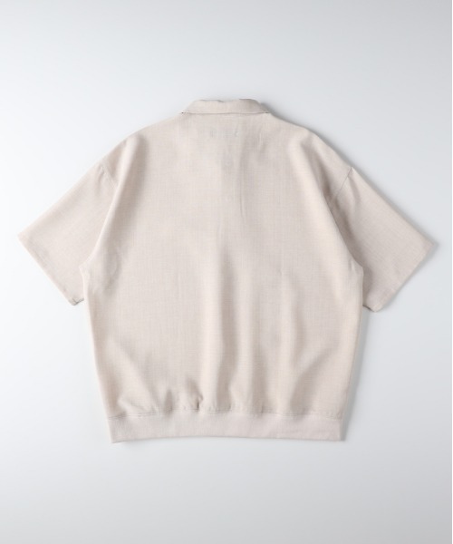 BACK NUMBER(バックナンバー)の「【BACK NUMBER】リネンライクポロシャツ (ドライタッチ / ドロップショルダー / 裾リブ / 休日カジュアル / Re-Vintage)(ポロシャツ・メンズ・ブラウン/ベージュ/ネイビー・S/M/L/XL)」の19枚目の写真