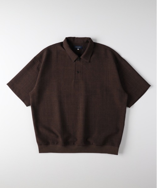 BACK NUMBER(バックナンバー)の「【BACK NUMBER】リネンライクポロシャツ (ドライタッチ / ドロップショルダー / 裾リブ / 休日カジュアル / Re-Vintage)(ポロシャツ・メンズ・ブラウン/ベージュ/ネイビー・S/M/L/XL)」の5枚目の写真