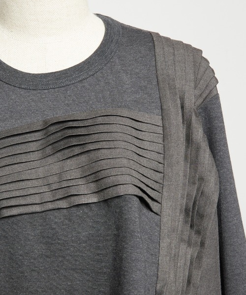 gomme(ゴム)の「タックフレアT(Tシャツ/カットソー・レディース・チャコールグレー/モカ/ブラック・MEDIUM)」の21枚目の写真