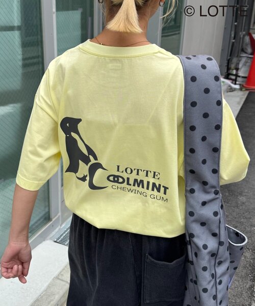 CIAOPANIC TYPY(チャオパニックティピー)の「【TYPY×LOTTE板ガム】持続冷感バックロゴクールミントポケットTEE(Tシャツ/カットソー・メンズ・ブルー/チャコールグレー/ホワイト/イエロー・MEDIUM/LARGE/X-LARGE/SMALL)」の4枚目の写真