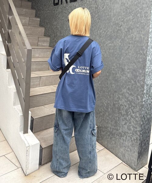 CIAOPANIC TYPY(チャオパニックティピー)の「【TYPY×LOTTE板ガム】持続冷感バックロゴクールミントポケットTEE(Tシャツ/カットソー・メンズ・ブルー/チャコールグレー/ホワイト/イエロー・MEDIUM/LARGE/X-LARGE/SMALL)」の19枚目の写真