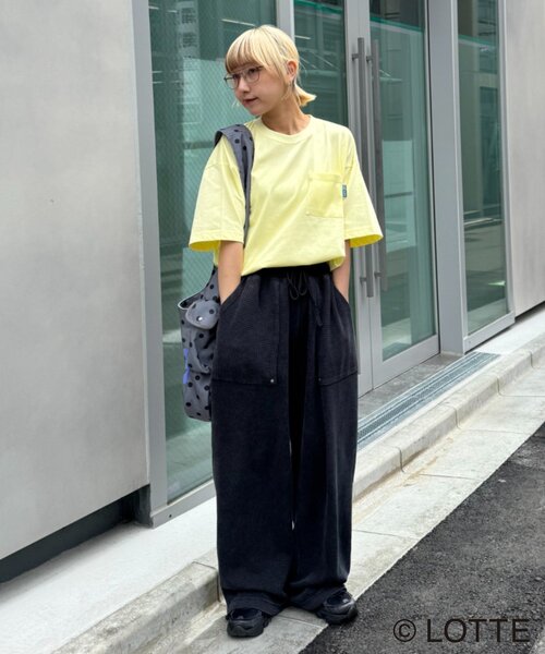 CIAOPANIC TYPY(チャオパニックティピー)の「【TYPY×LOTTE板ガム】持続冷感バックロゴクールミントポケットTEE(Tシャツ/カットソー・メンズ・ブルー/チャコールグレー/ホワイト/イエロー・MEDIUM/LARGE/X-LARGE/SMALL)」の21枚目の写真