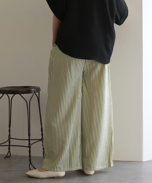 No one knows(ノーワンノーズ)の「ZOZO限定 ストライプパンツ(その他パンツ・レディース・モスグリーン/スミクロ・FREE)」の19枚目の写真