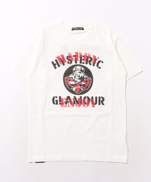 HYSTERIC MINI(ヒステリックミニ)の「AIR BRUSH SMILE 半袖Tシャツ(Tシャツ/カットソー・キッズ・ホワイト・140)」の1枚目の写真