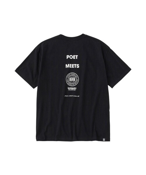 POET MEETS DUBWISE(ポエットミーツダブワイズ)の「POET MEETS DUBWISE/ポエトミーツダブワイズ KOMPAKTRECORD BAR+PMD T-Shirt(Tシャツ/カットソー・メンズ・ブラック/ホワイト・M/XL/L)」の3枚目の写真