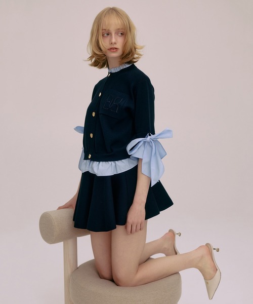EIMY ISTOIRE(エイミーイストワール)の「BALLERINA MINI SKIRT(スカート・レディース・ベージュ/グレー/ネイビー/ホワイト/ピンクベージュ/ブラック・F)」の11枚目の写真