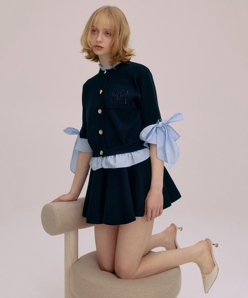 EIMY ISTOIRE(エイミーイストワール)の「BALLERINA MINI SKIRT(スカート・レディース・ベージュ/グレー/ネイビー/ホワイト/ピンクベージュ/ブラック・F)」の12枚目の写真