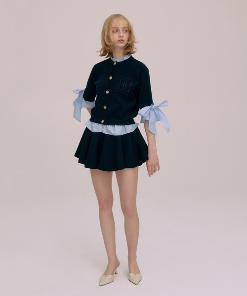 EIMY ISTOIRE(エイミーイストワール)の「BALLERINA MINI SKIRT(スカート・レディース・ベージュ/グレー/ネイビー/ホワイト/ピンクベージュ/ブラック・F)」の13枚目の写真