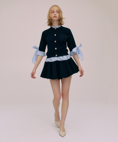 EIMY ISTOIRE(エイミーイストワール)の「BALLERINA MINI SKIRT(スカート・レディース・ベージュ/グレー/ネイビー/ホワイト/ピンクベージュ/ブラック・F)」の14枚目の写真
