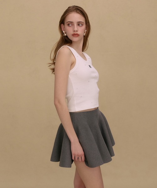 EIMY ISTOIRE(エイミーイストワール)の「BALLERINA MINI SKIRT(スカート・レディース・ベージュ/グレー/ネイビー/ホワイト/ピンクベージュ/ブラック・F)」の21枚目の写真