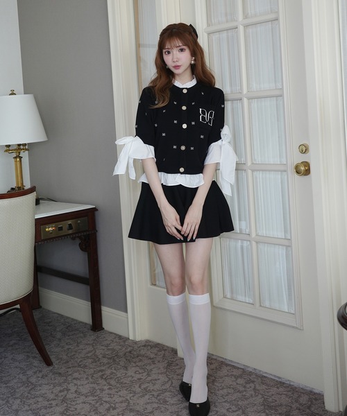 EIMY ISTOIRE(エイミーイストワール)の「BALLERINA MINI SKIRT(スカート・レディース・ベージュ/グレー/ネイビー/ホワイト/ピンクベージュ/ブラック・F)」の9枚目の写真