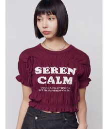 EMODA | ロゴギャザーTシャツ(Tシャツ/カットソー)