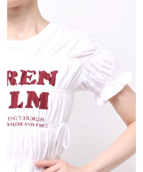 EMODA（エモダ）の「ロゴギャザーTシャツ（Tシャツ/カットソー・レディース・ホワイト/レッド/グレー・FREE）」の21枚目の写真