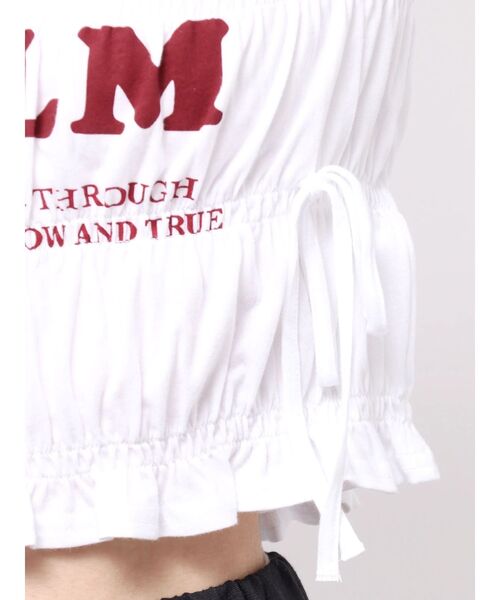 EMODA（エモダ）の「ロゴギャザーTシャツ（Tシャツ/カットソー・レディース・ホワイト/レッド/グレー・FREE）」の22枚目の写真
