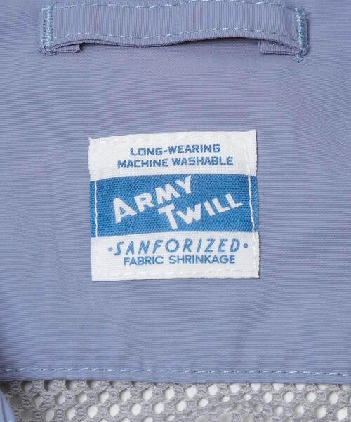 ARMY TWILL（アーミーツイル）の「ARMY TWILL　NYLON OX MESH SHIRTS（シャツ/ブラウス・メンズ・オリーブ/グリーン系その他/ブルー・MEDIUM/SMALL）」の11枚目の写真