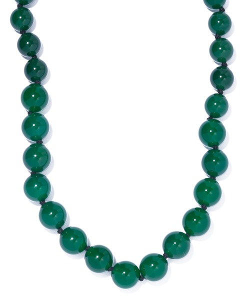 IRIS47(イリスフォーセブン)の「【IRIS 47】gordian knot necklace green agete/ゴーディアン ノット ネックレス グリーンアゲート(ネックレス・レディース・グリーン・FREE)」の3枚目の写真