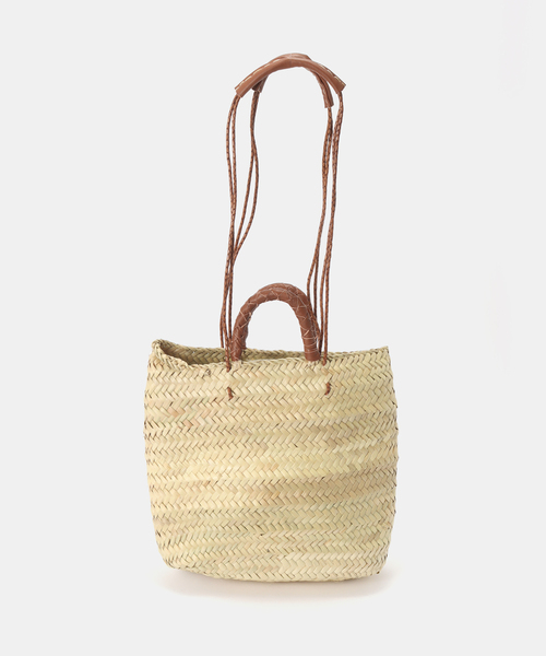 KECH LeS ESSENTIELS（ケッシュルエッセンシャル）の「KECH/ケシュ SLOBE別注 カゴトートバッグ（かごバッグ・レディース・ブラウン・FREE）」の11枚目の写真