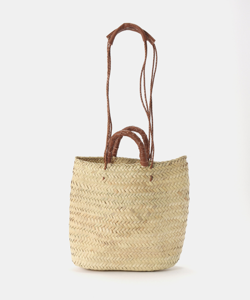 KECH LeS ESSENTIELS（ケッシュルエッセンシャル）の「KECH/ケシュ SLOBE別注 カゴトートバッグ（かごバッグ・レディース・ブラウン・FREE）」の13枚目の写真