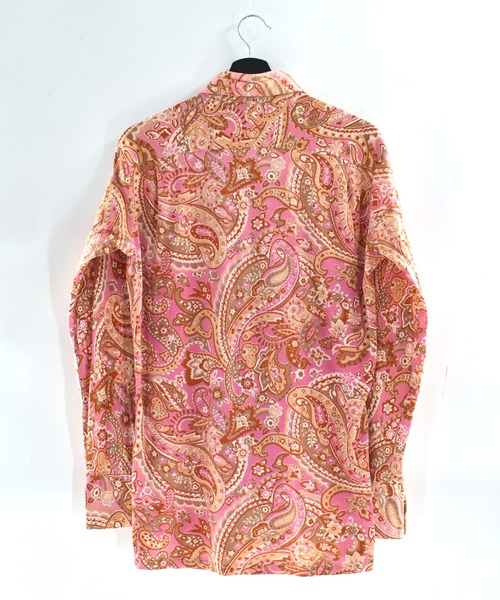 VINTAGE（ヴィンテージ）の「【USED】70’s Monticello ペイズリー柄 シャツ（シャツ/ブラウス・メンズ・ピンク・MEDIUM）」の2枚目の写真