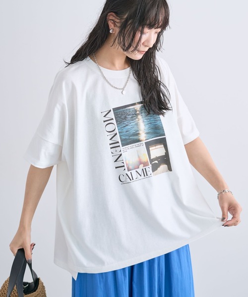 Green Parks(グリーンパークス)の「アソート柄BigサイズTシャツ(Tシャツ/カットソー・レディース・D/A/C/B・FREE)」の3枚目の写真