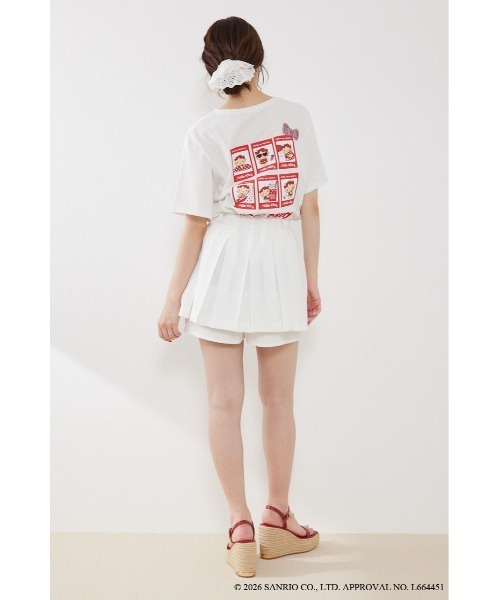 rienda(リエンダ)の「【HELLO KITTY】ビッグTシャツ 夏服(Tシャツ/カットソー・レディース・ホワイト/ブラック・FREE)」の5枚目の写真
