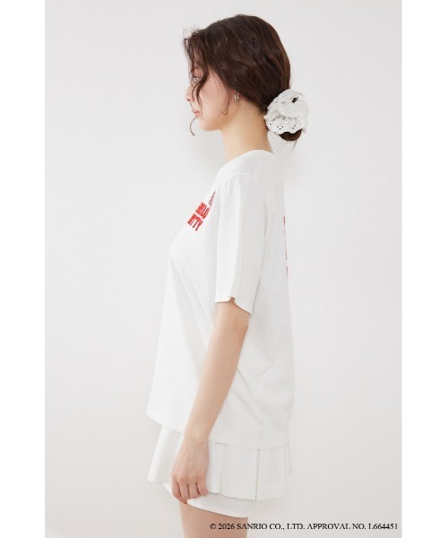 rienda(リエンダ)の「【HELLO KITTY】ビッグTシャツ 夏服(Tシャツ/カットソー・レディース・ホワイト/ブラック・FREE)」の9枚目の写真
