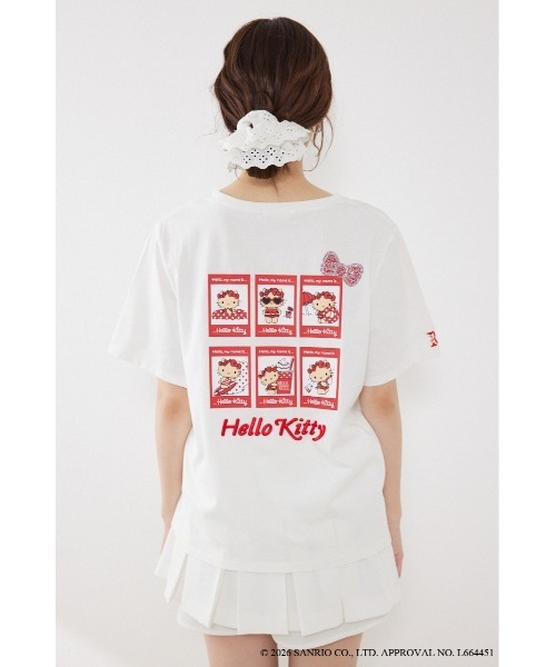 rienda(リエンダ)の「【HELLO KITTY】ビッグTシャツ 夏服(Tシャツ/カットソー・レディース・ホワイト/ブラック・FREE)」の10枚目の写真