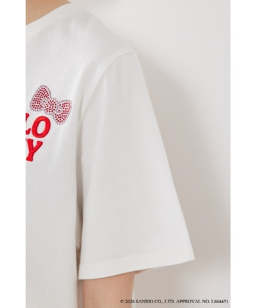 rienda(リエンダ)の「【HELLO KITTY】ビッグTシャツ 夏服(Tシャツ/カットソー・レディース・ホワイト/ブラック・FREE)」の12枚目の写真