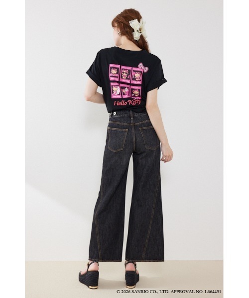 rienda(リエンダ)の「【HELLO KITTY】ビッグTシャツ 夏服(Tシャツ/カットソー・レディース・ホワイト/ブラック・FREE)」の18枚目の写真