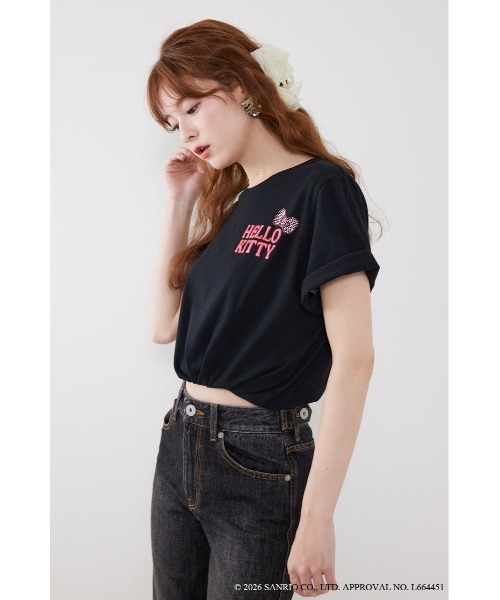 rienda(リエンダ)の「【HELLO KITTY】ビッグTシャツ 夏服(Tシャツ/カットソー・レディース・ホワイト/ブラック・FREE)」の20枚目の写真