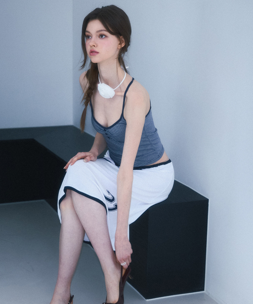 ROSEFRANTZ（ロゼフランツ）の「Stripe Button Sleeveless [Navy]（Tシャツ/カットソー・レディース・ネイビー・OS）」の3枚目の写真