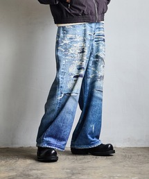 TALKING ABOUT THE ABSTRACTION（トーキング　アバウト　ジ　アブストラクション）の「TALKING ABOUT THE AB / トーキング アバウト ジ アブストラクション：別注 PRINT WIDE PT for ARKnets：ONLYARK-3-2611[WAX]（その他パンツ）」