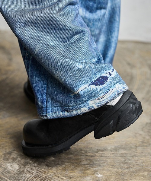 TALKING ABOUT THE ABSTRACTION（トーキング　アバウト　ジ　アブストラクション）の「TALKING ABOUT THE AB / トーキング アバウト ジ アブストラクション：別注 PRINT WIDE PT for ARKnets：ONLYARK-3-2611[WAX]（その他パンツ・メンズ・ブルー系その他・L）」の10枚目の写真