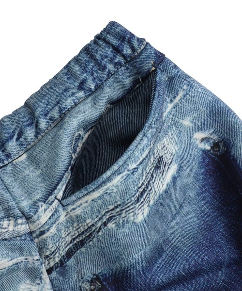 TALKING ABOUT THE ABSTRACTION（トーキング　アバウト　ジ　アブストラクション）の「TALKING ABOUT THE AB / トーキング アバウト ジ アブストラクション：別注 PRINT WIDE PT for ARKnets：ONLYARK-3-2611[WAX]（その他パンツ・メンズ・ブルー系その他・L）」の18枚目の写真