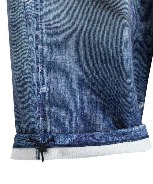 TALKING ABOUT THE ABSTRACTION（トーキング　アバウト　ジ　アブストラクション）の「TALKING ABOUT THE AB / トーキング アバウト ジ アブストラクション：別注 PRINT WIDE PT for ARKnets：ONLYARK-3-2611[WAX]（その他パンツ・メンズ・ブルー系その他・L）」の19枚目の写真