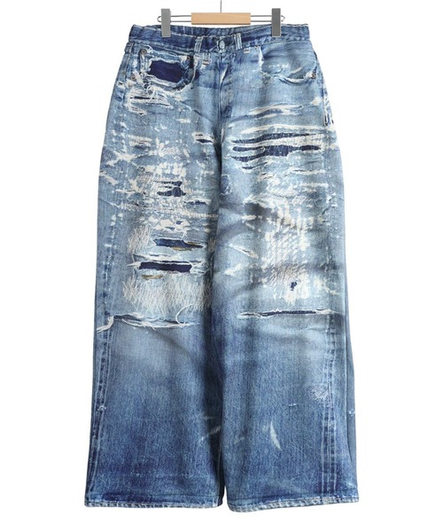 TALKING ABOUT THE ABSTRACTION（トーキング　アバウト　ジ　アブストラクション）の「TALKING ABOUT THE AB / トーキング アバウト ジ アブストラクション：別注 PRINT WIDE PT for ARKnets：ONLYARK-3-2611[WAX]（その他パンツ・メンズ・ブルー系その他・L）」の13枚目の写真