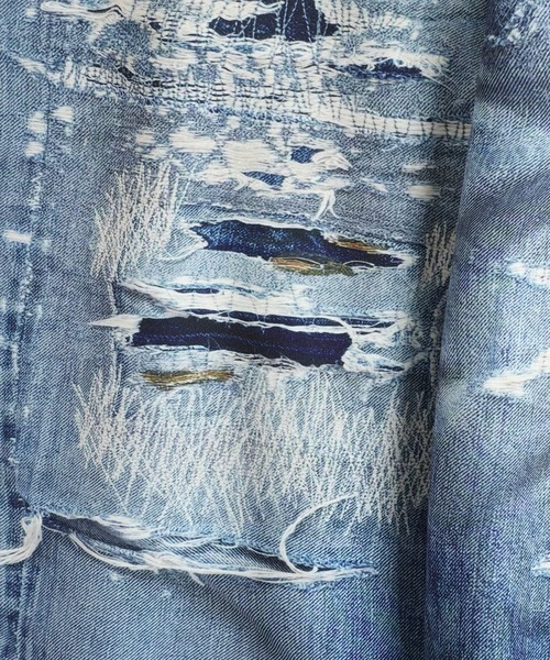 TALKING ABOUT THE ABSTRACTION（トーキング　アバウト　ジ　アブストラクション）の「TALKING ABOUT THE AB / トーキング アバウト ジ アブストラクション：別注 PRINT WIDE PT for ARKnets：ONLYARK-3-2611[WAX]（その他パンツ・メンズ・ブルー系その他・L）」の16枚目の写真