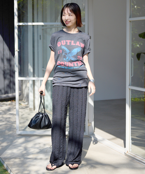 SLOBE IENA（スローブイエナ）の「《シリーズあり/追加2》カットフリルパンツ（その他パンツ・レディース・ブラック/ネイビー・FREE）」の5枚目の写真