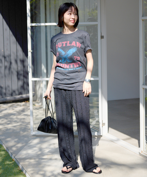 SLOBE IENA（スローブイエナ）の「《シリーズあり/追加2》カットフリルパンツ（その他パンツ・レディース・ブラック/ネイビー・FREE）」の6枚目の写真