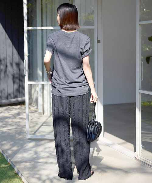 SLOBE IENA（スローブイエナ）の「《シリーズあり/追加2》カットフリルパンツ（その他パンツ・レディース・ブラック/ネイビー・FREE）」の8枚目の写真