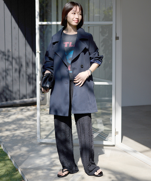 SLOBE IENA（スローブイエナ）の「《シリーズあり/追加2》カットフリルパンツ（その他パンツ・レディース・ブラック/ネイビー・FREE）」の14枚目の写真