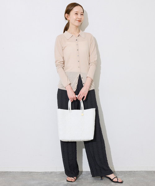 SLOBE IENA（スローブイエナ）の「《シリーズあり/追加2》カットフリルパンツ（その他パンツ・レディース・ブラック/ネイビー・FREE）」の15枚目の写真
