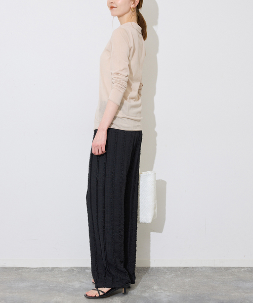 SLOBE IENA（スローブイエナ）の「《シリーズあり/追加2》カットフリルパンツ（その他パンツ・レディース・ブラック/ネイビー・FREE）」の16枚目の写真
