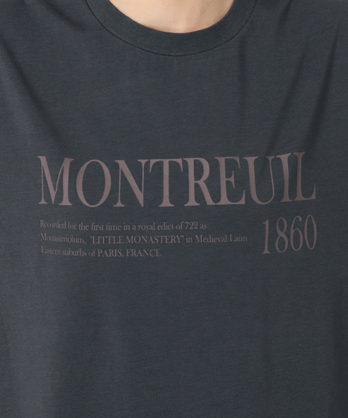SLOBE IENA（スローブイエナ）の「《一部カラーWEB限定/接触冷感/抗菌防臭》MONTREUILレターロゴTEE（Tシャツ/カットソー・レディース・ホワイト/ブラック/サックスブルー/ブラウン・FREE）」の17枚目の写真